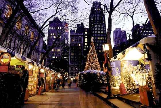 Christmas markets in New York